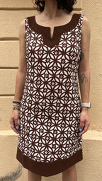 Vintage Geometric Shift Dress