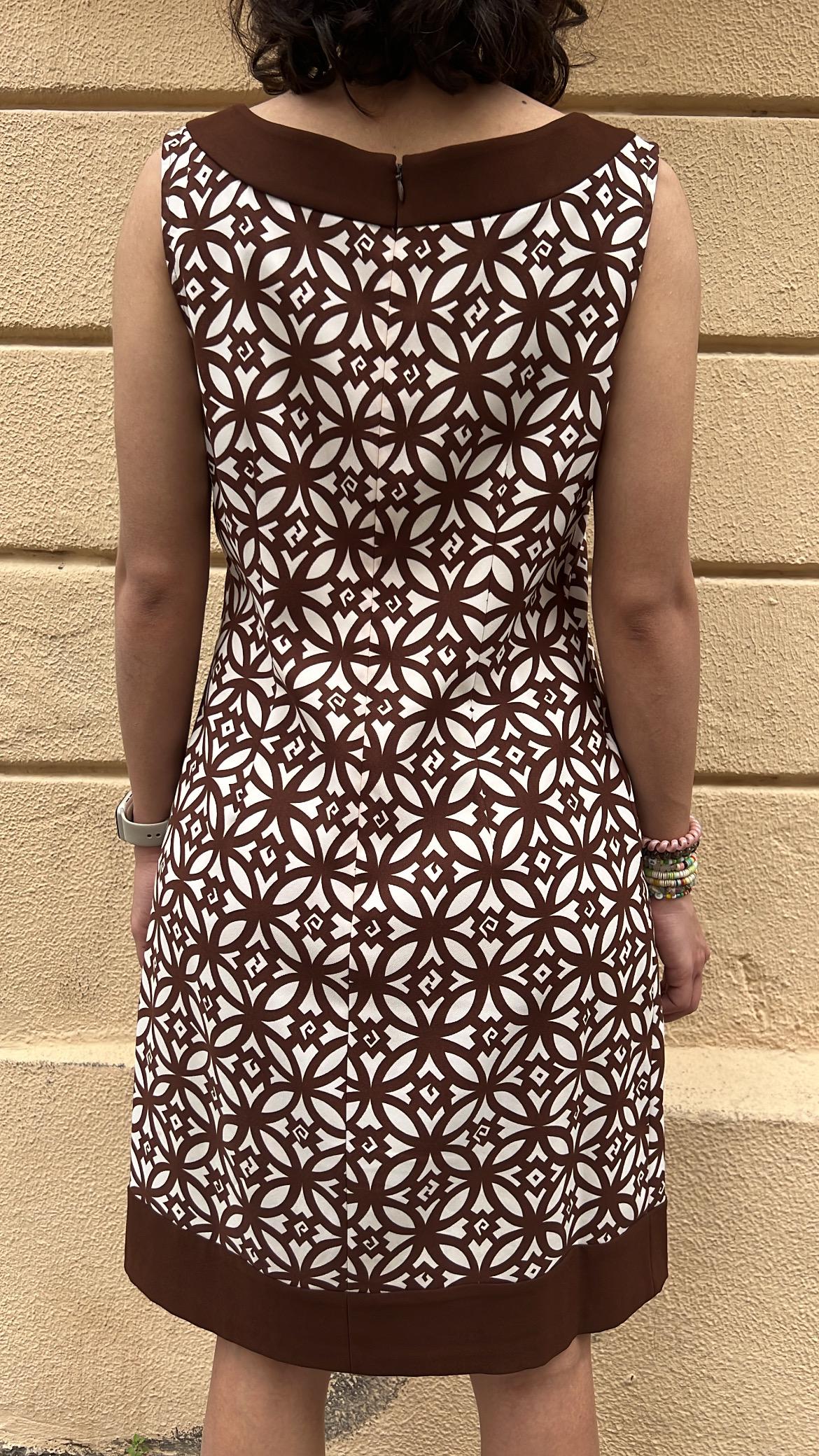 Vintage Geometric Shift Dress