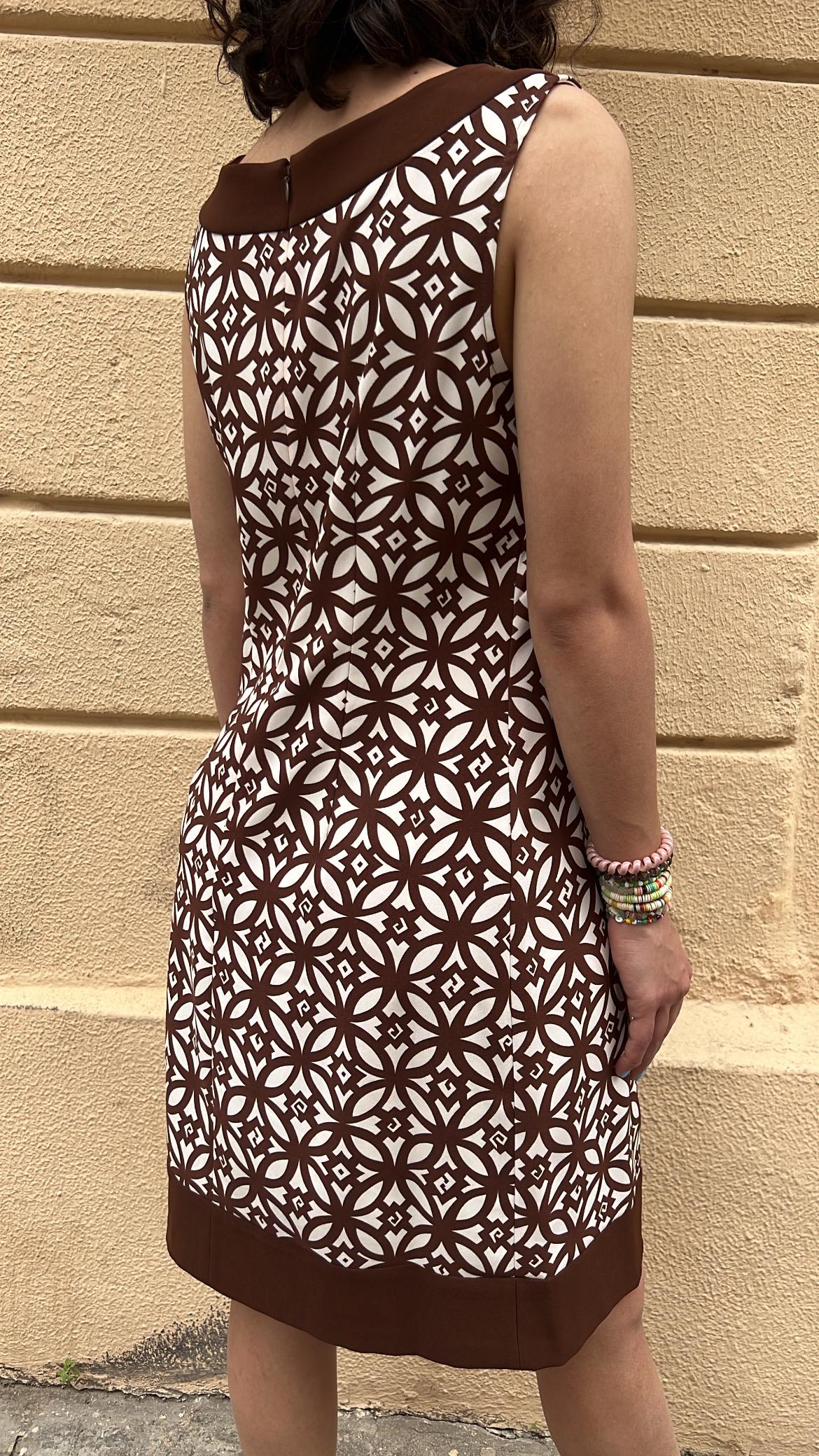 Vintage Geometric Shift Dress
