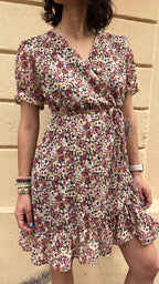 Ruffled Floral Dress