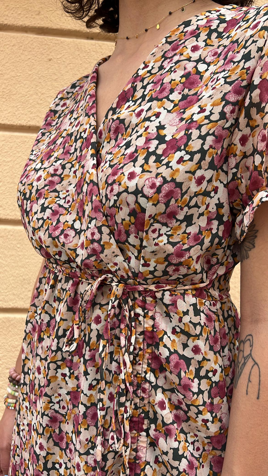 Ruffled Floral Dress