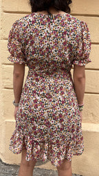 Ruffled Floral Dress