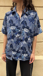 Blue Abstract Pattern Shirt