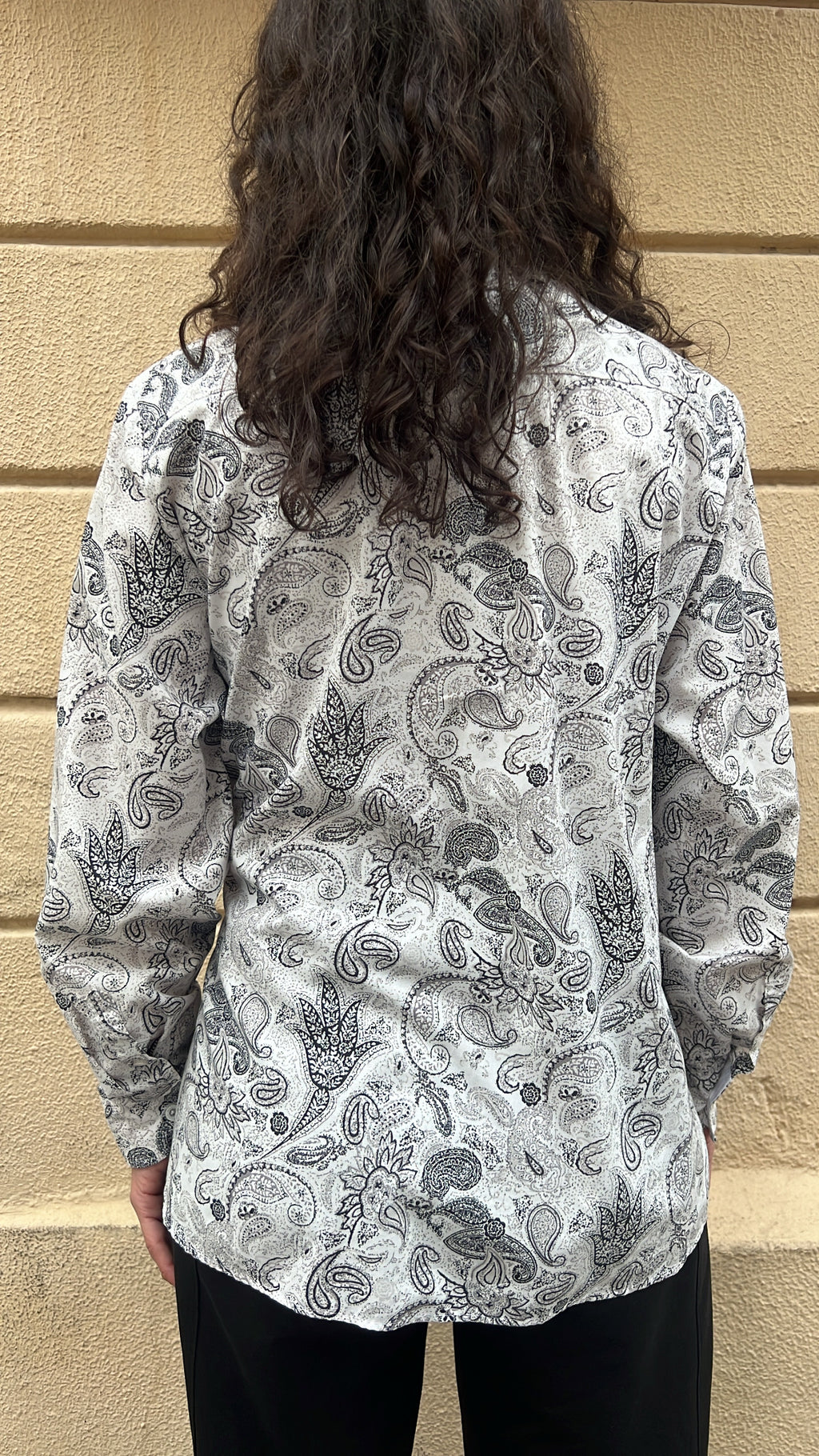 Black & White Paisley Shirt