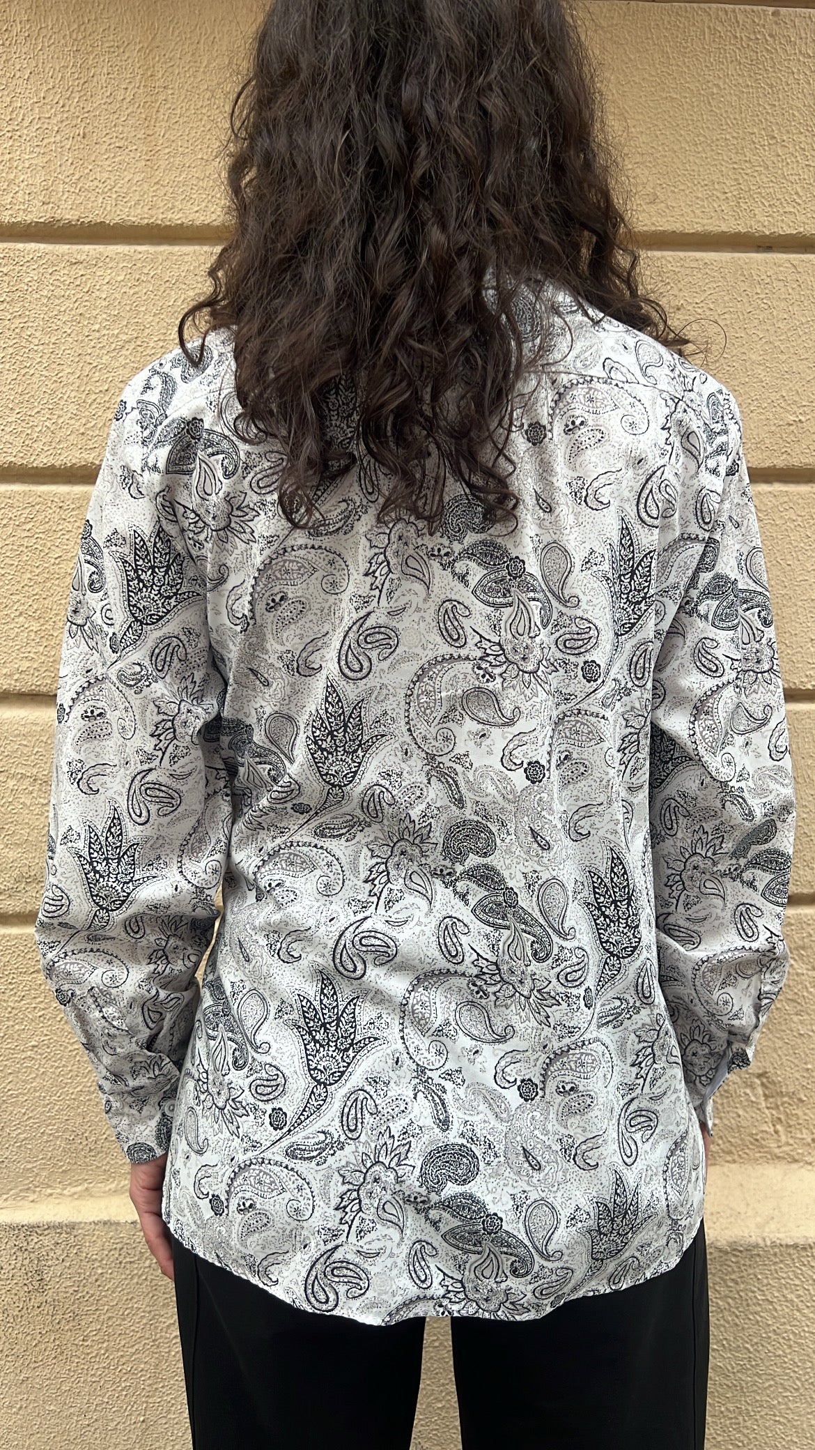 Black & White Paisley Shirt
