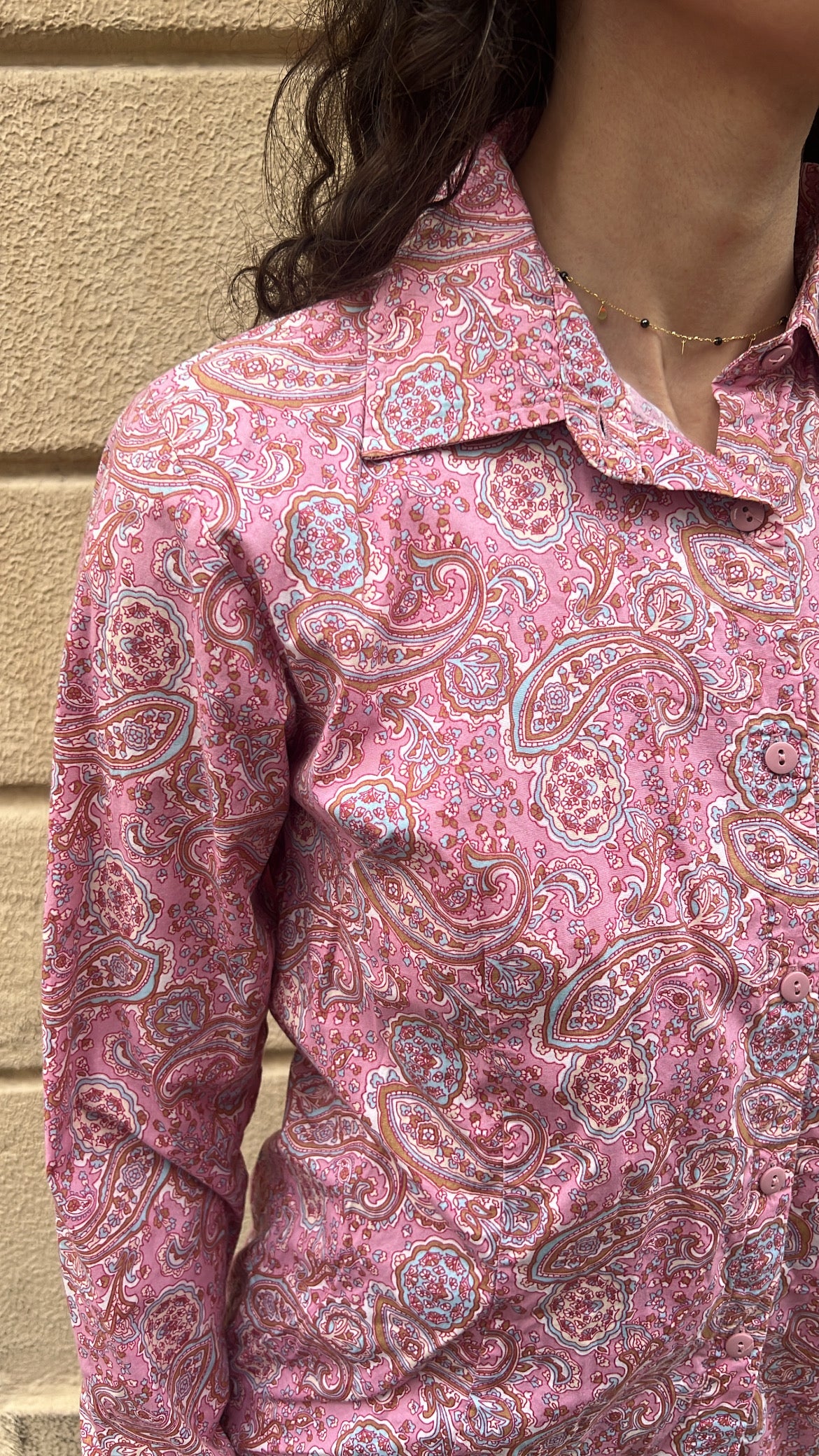 Pink Paisley Shirt