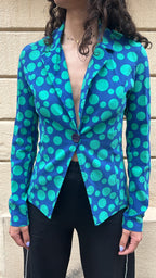 Dotted Blue Blazer