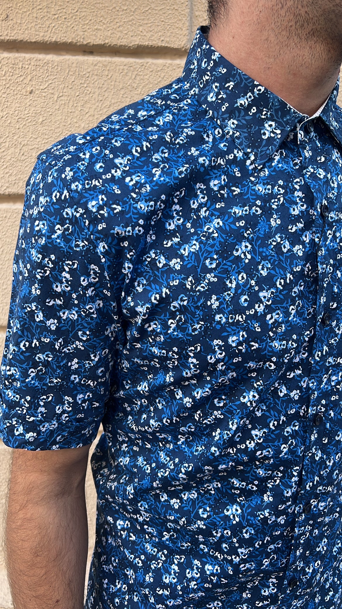 Floral Blue Shirt