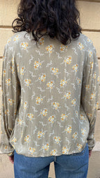 Boho V-Neck Floral Blouse