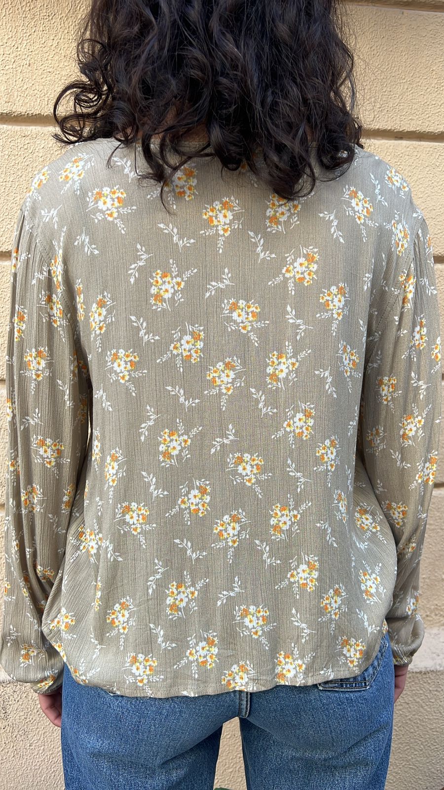 Boho V-Neck Floral Blouse