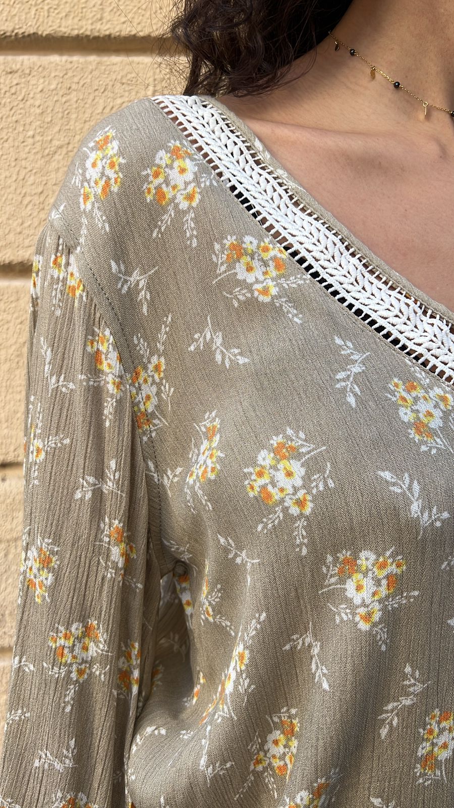 Boho V-Neck Floral Blouse