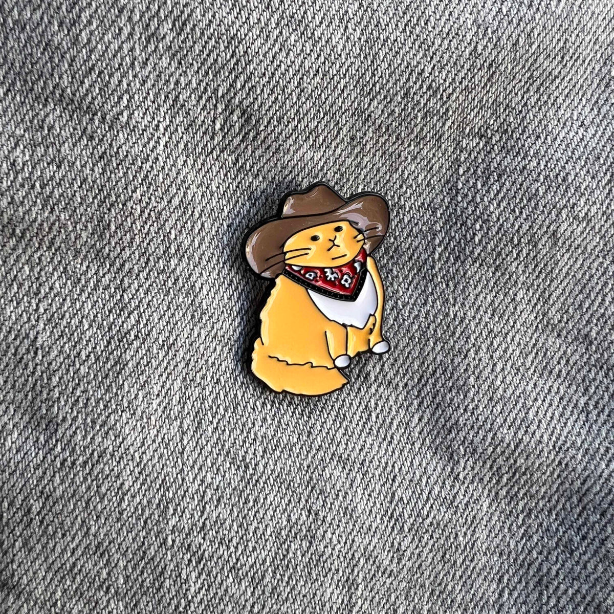 Cowboy Cat Enamel Pin