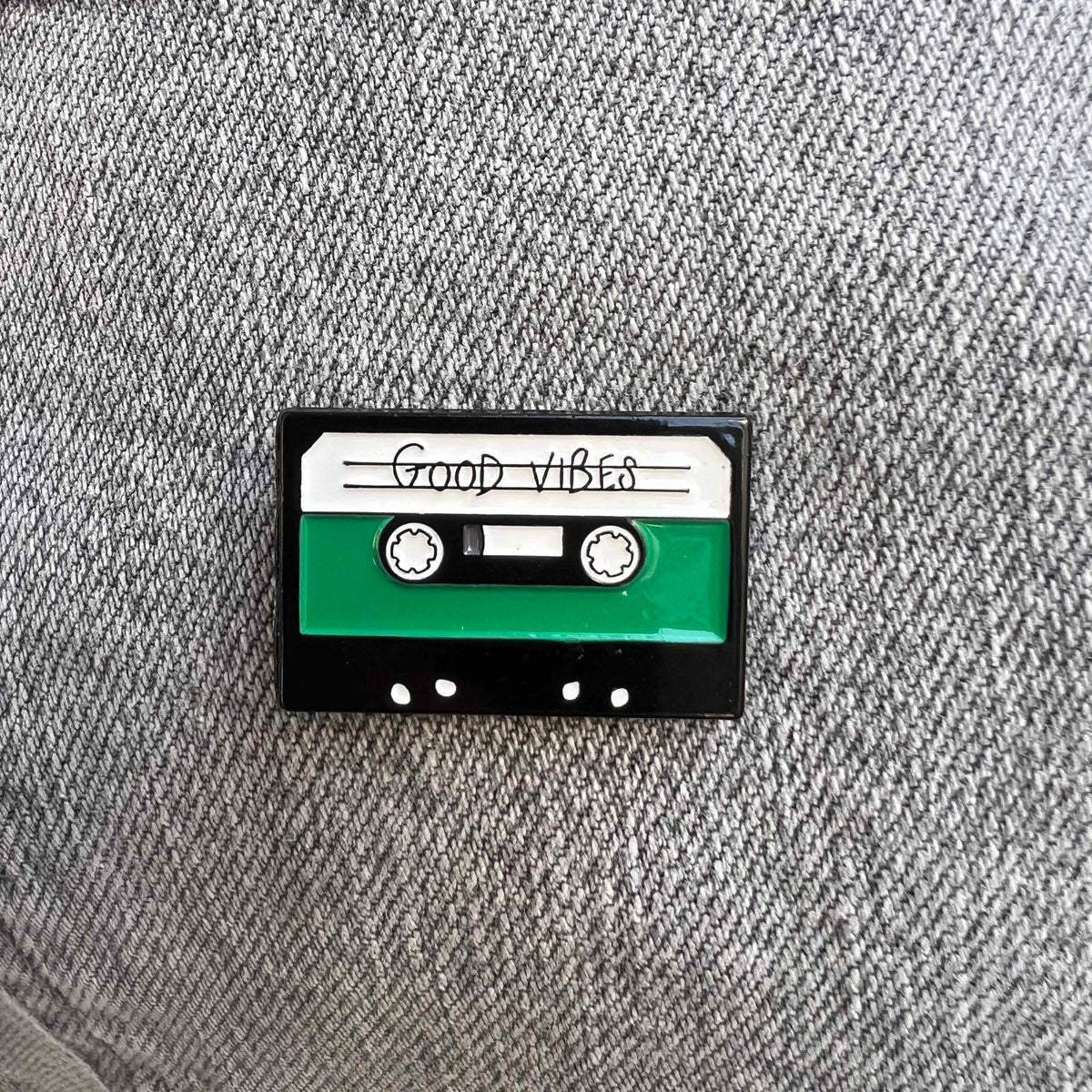 Good Vibes Cassette Enamel Pin