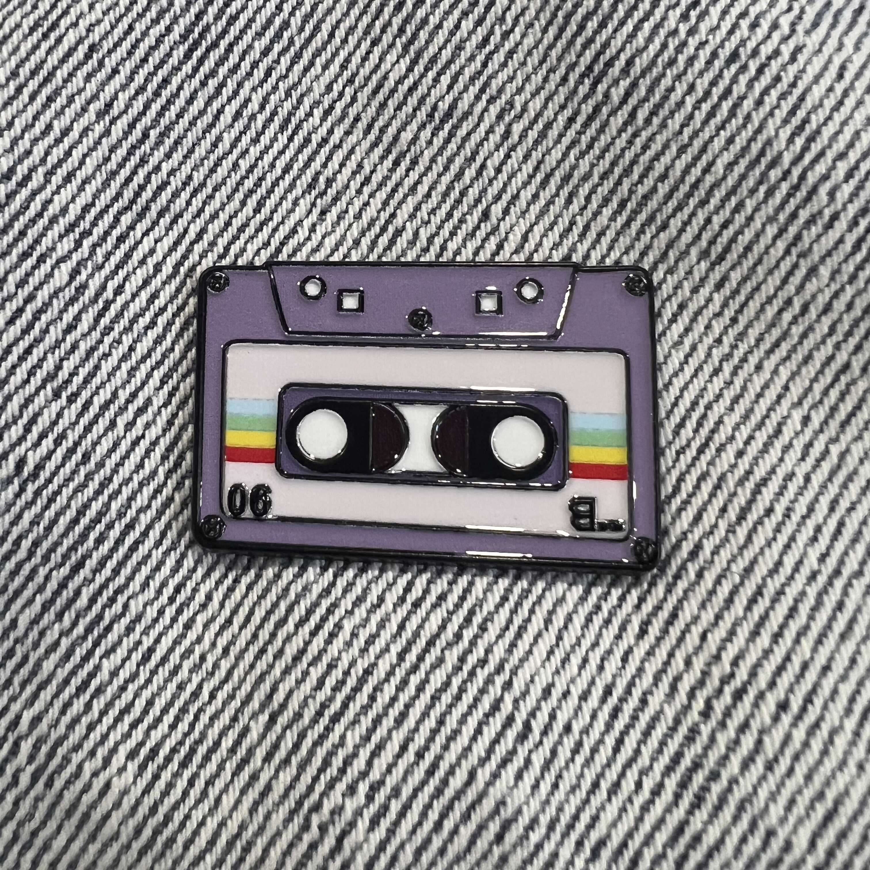 Purple Cassette Pin