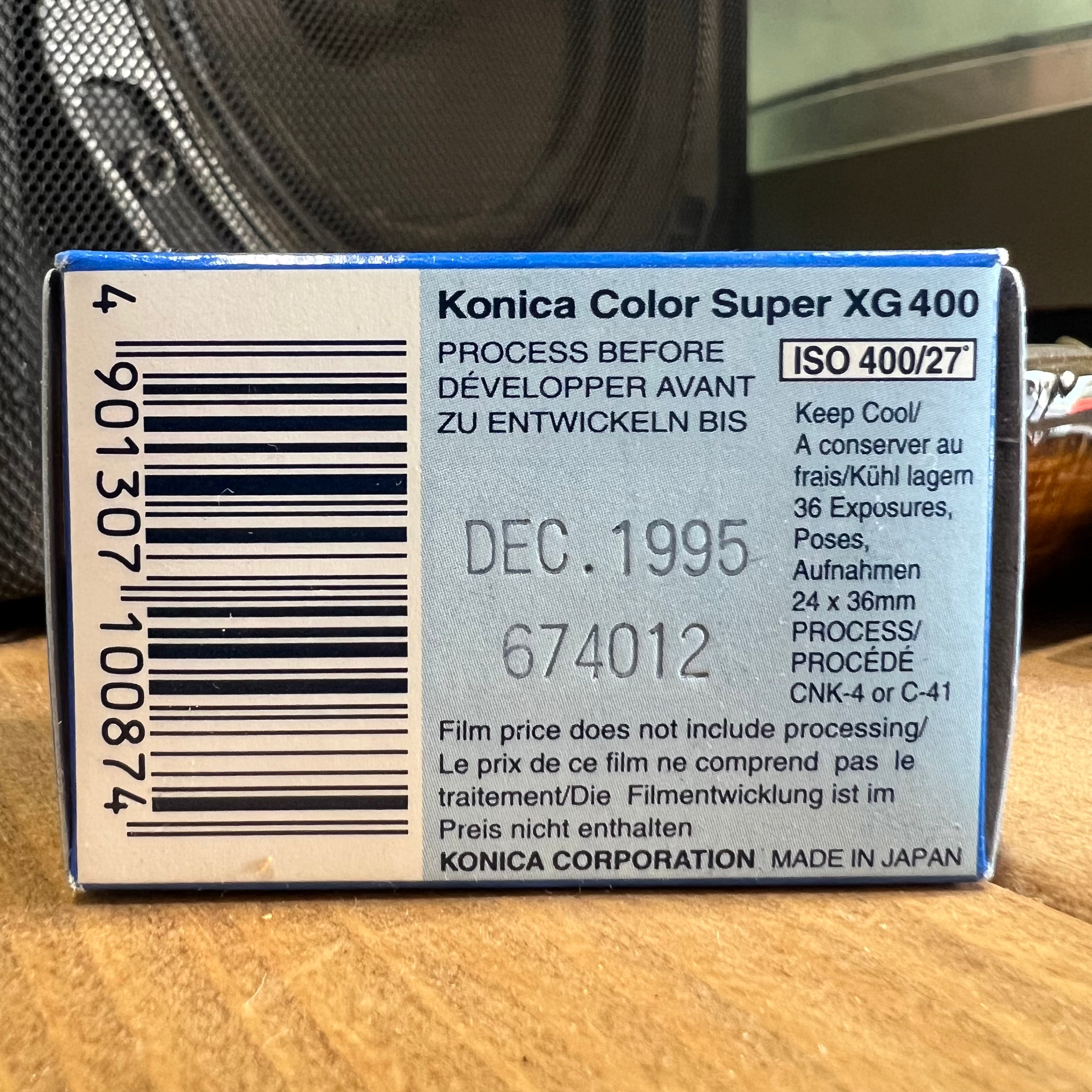 Konica Super XG 400  - Expired Colored Film