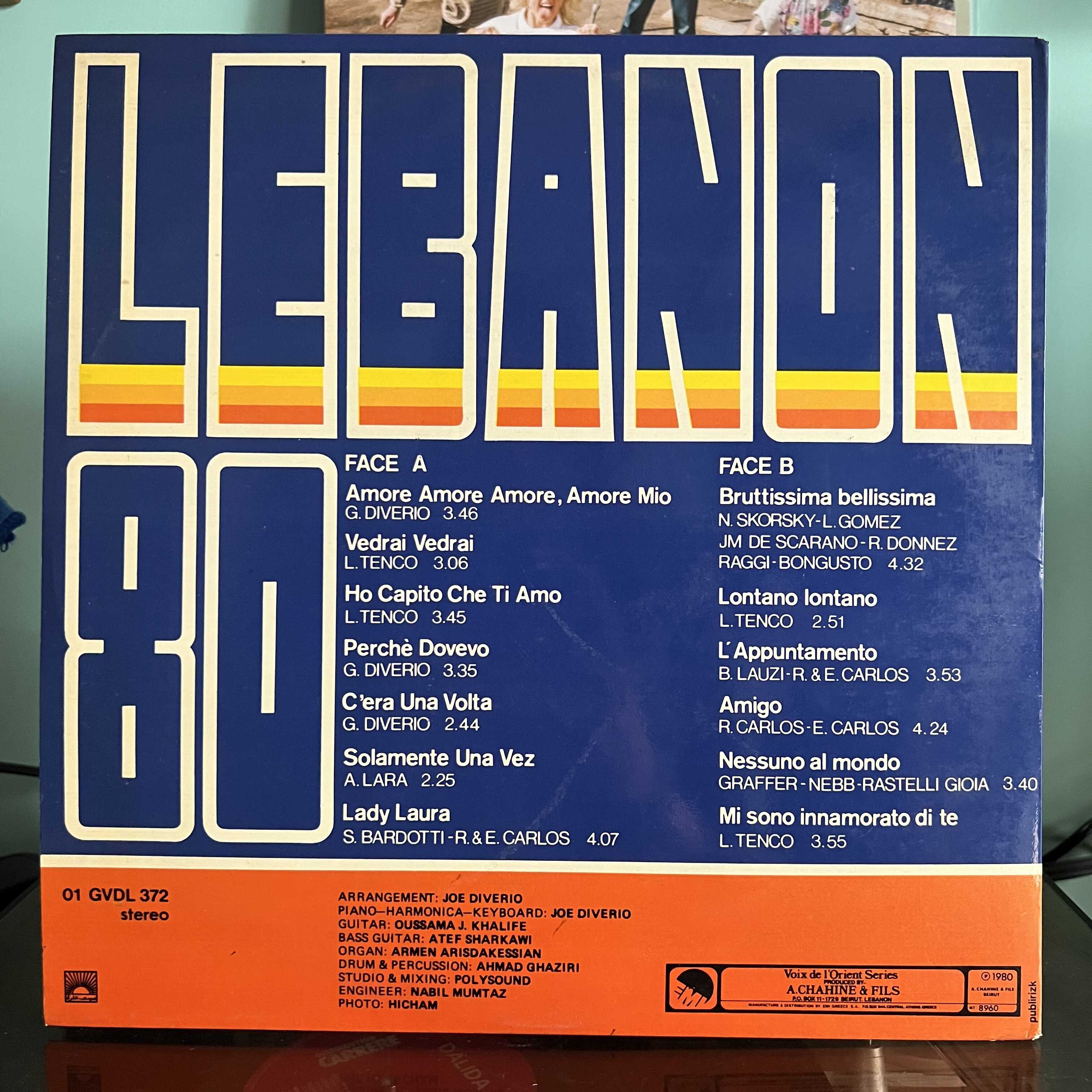 Joe Diverio - Lebanon 80