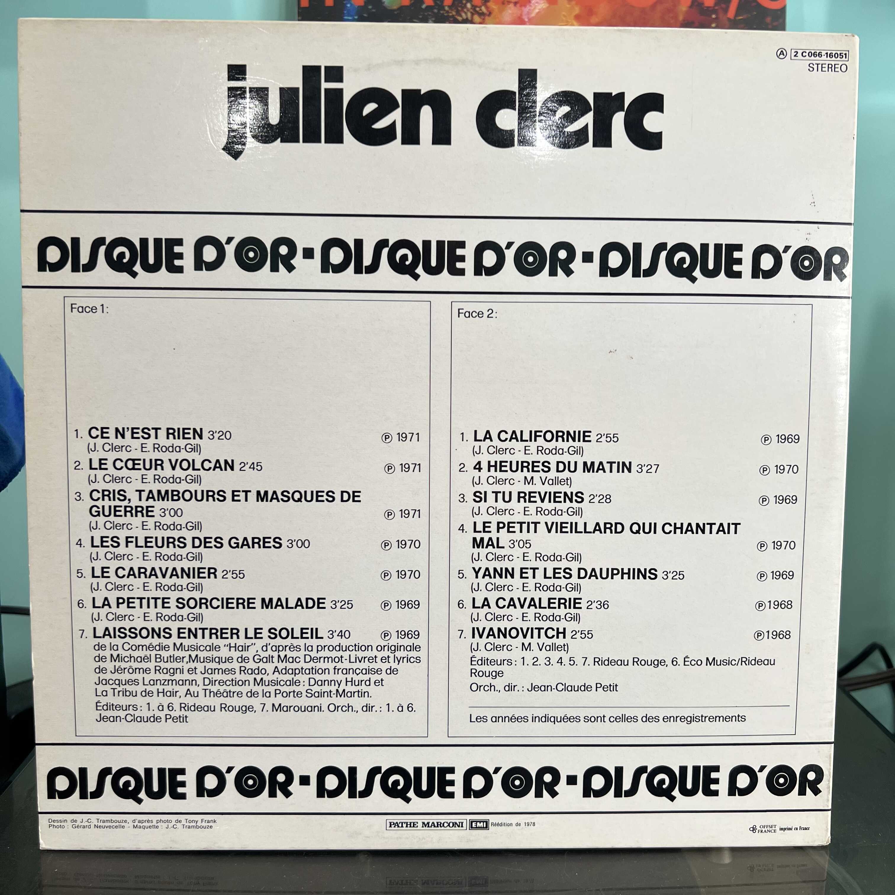 Julien Clerc - Disque D'or