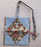 Patchwork Floral & Light Denim Tobacco Pouch