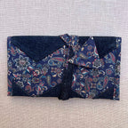 Dark Paisley Roll-up Tobacco Pouch