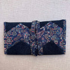 Dark Paisley Roll-up Tobacco Pouch