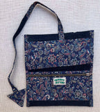 Dark Paisley Roll-up Tobacco Pouch