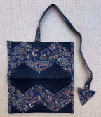 Dark Paisley Roll-up Tobacco Pouch
