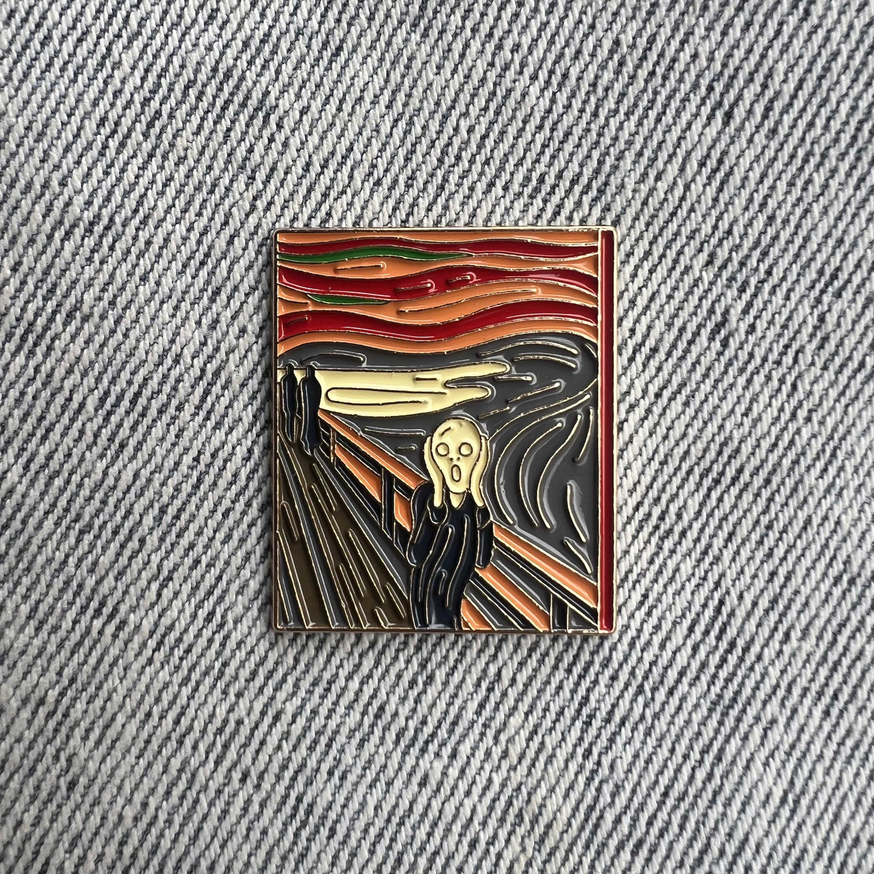 The Scream by Van Gogh Pin