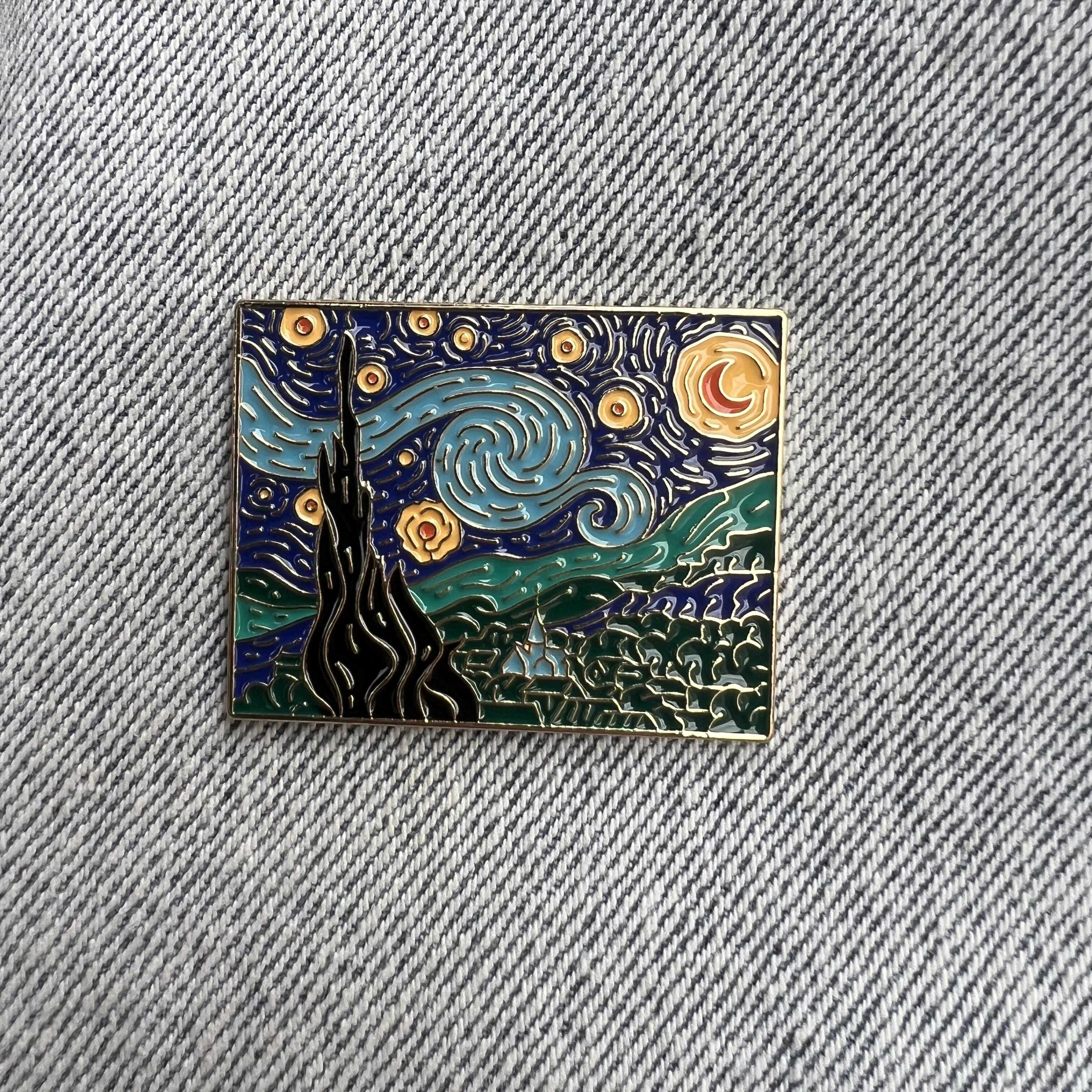 The Starry Night By Van Gogh Pin