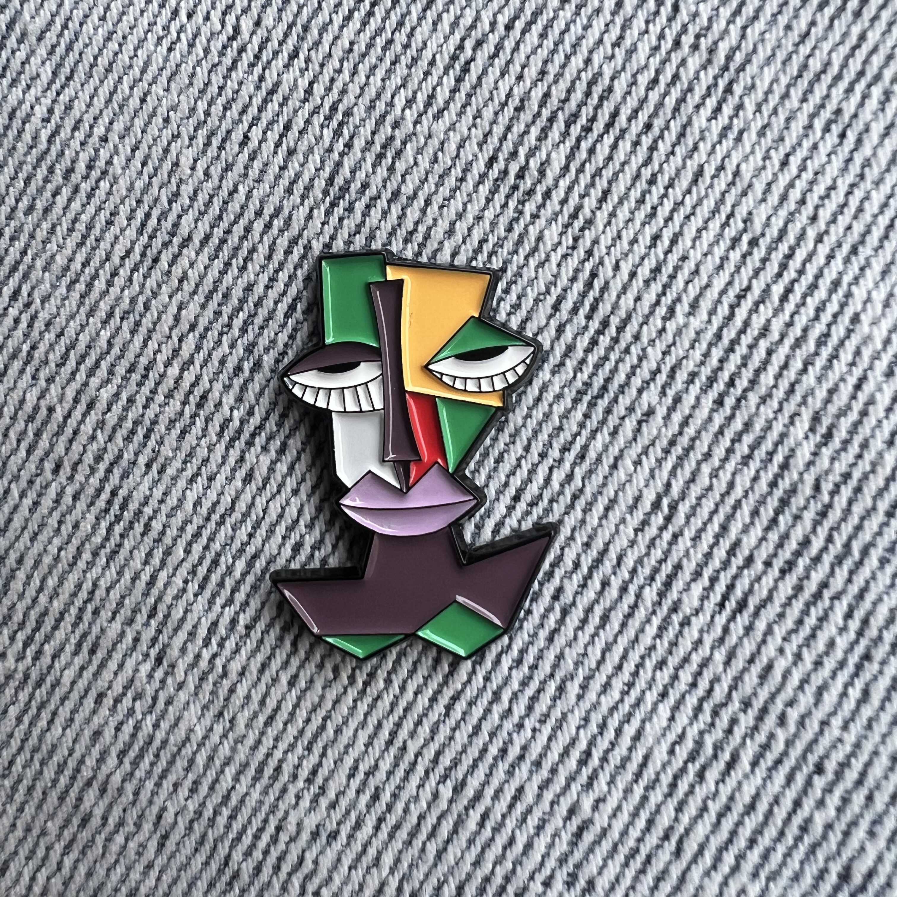 Abstract Face Pin