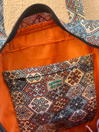 Handmade Patterned Blue Tote Bag