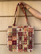 Handmade Retro Aztec Pattern Tote Bag