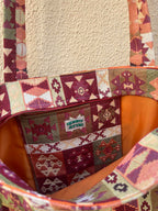 Handmade Retro Aztec Pattern Tote Bag