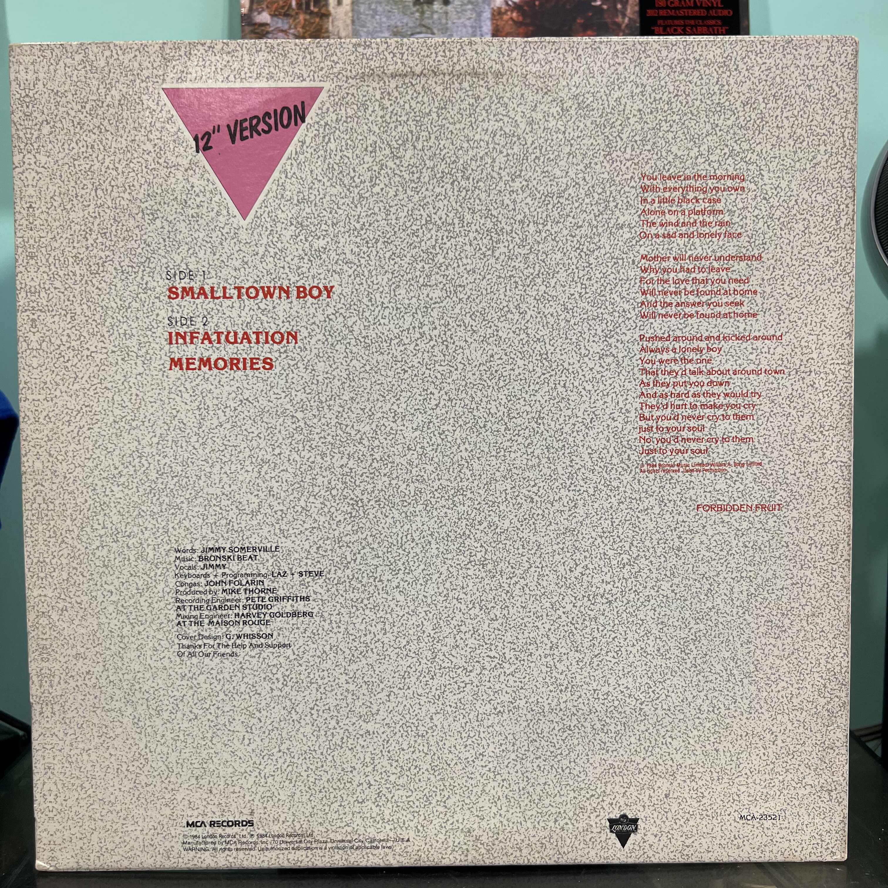 Bronski Beat - Smalltown Boy