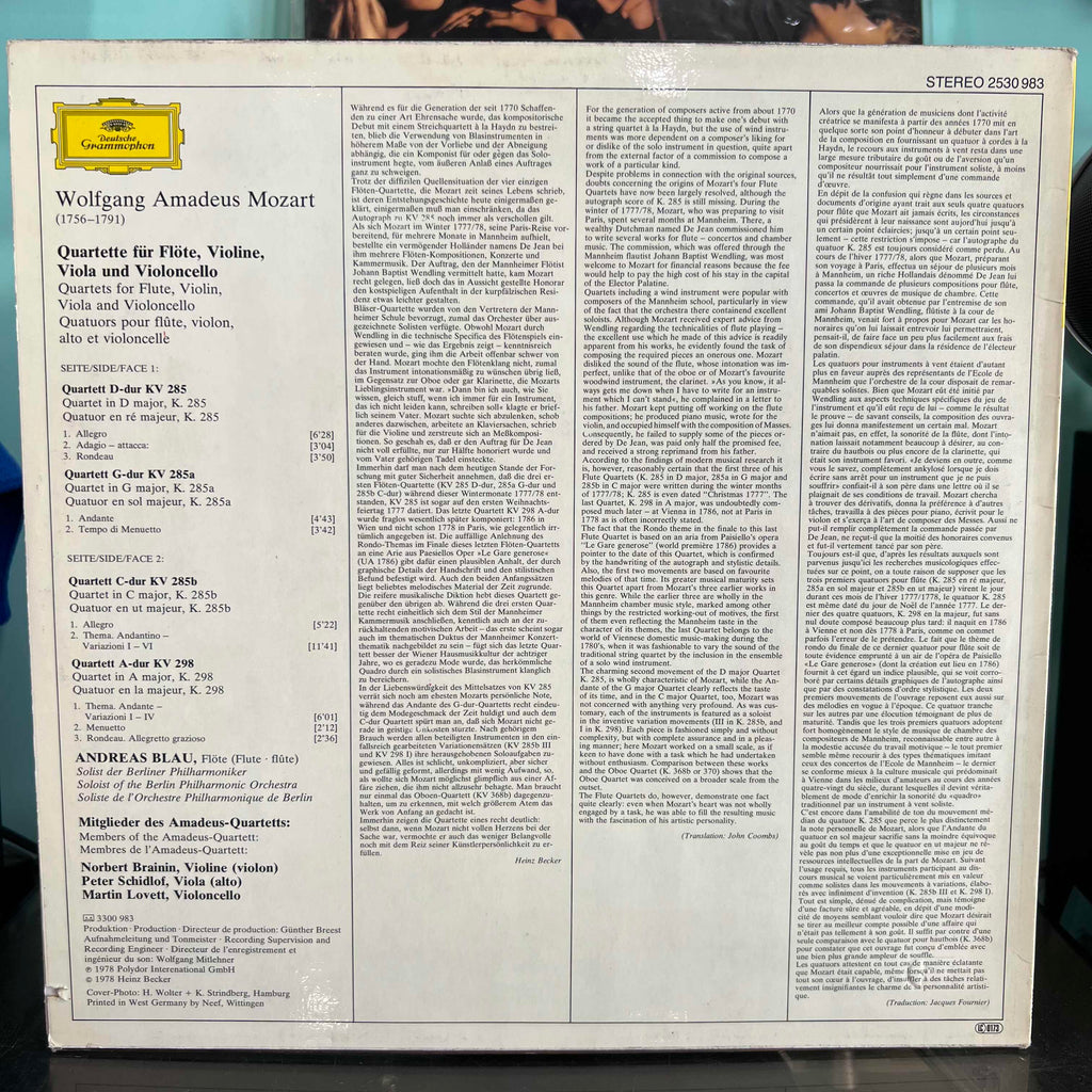 W.A. Mozart - Flute Quartets