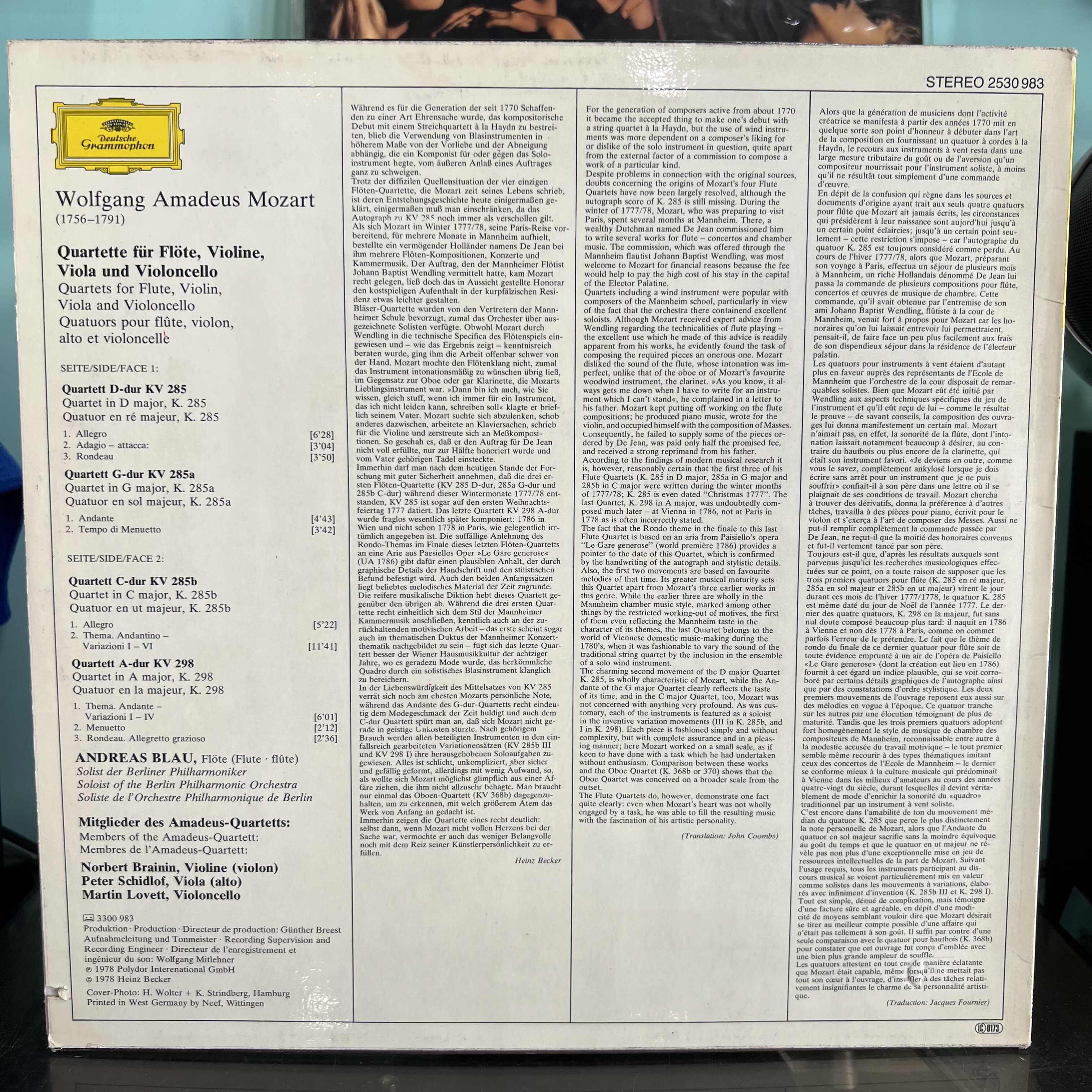 W.A. Mozart - Flute Quartets