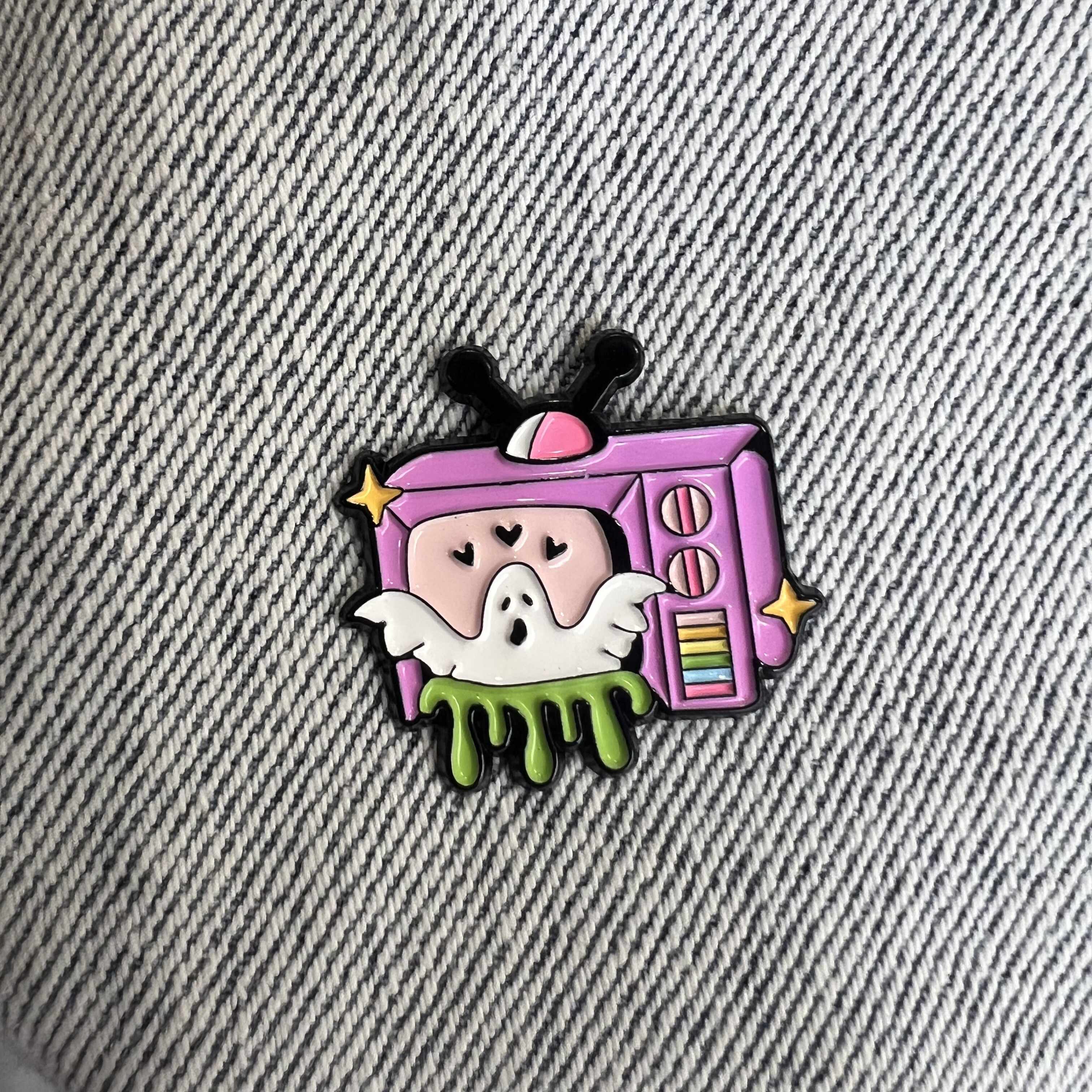 Pink TV Pin