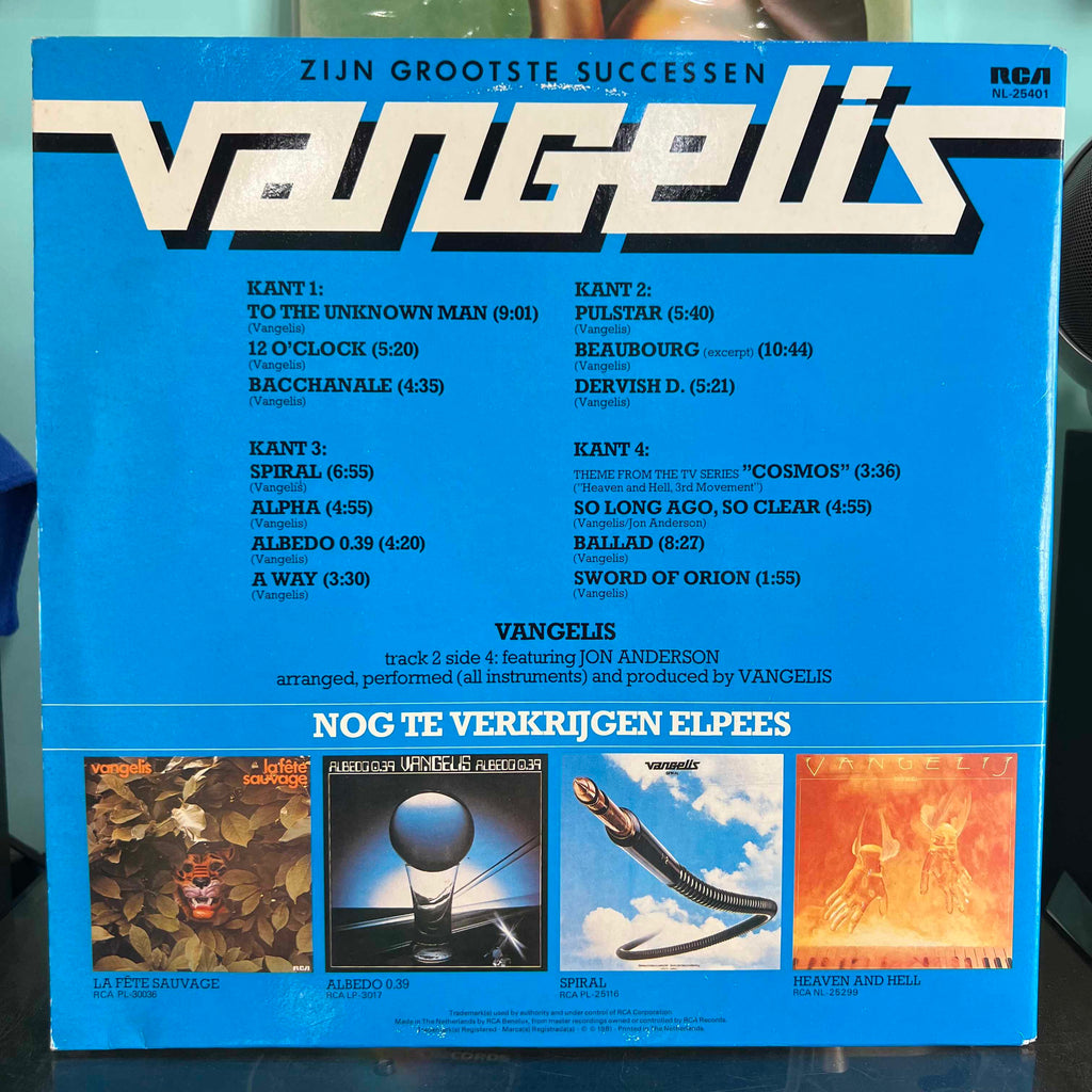 Vangelis - Zijn Grootste Successen (Greatest Hits)