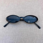 Black Oval Sunglasses