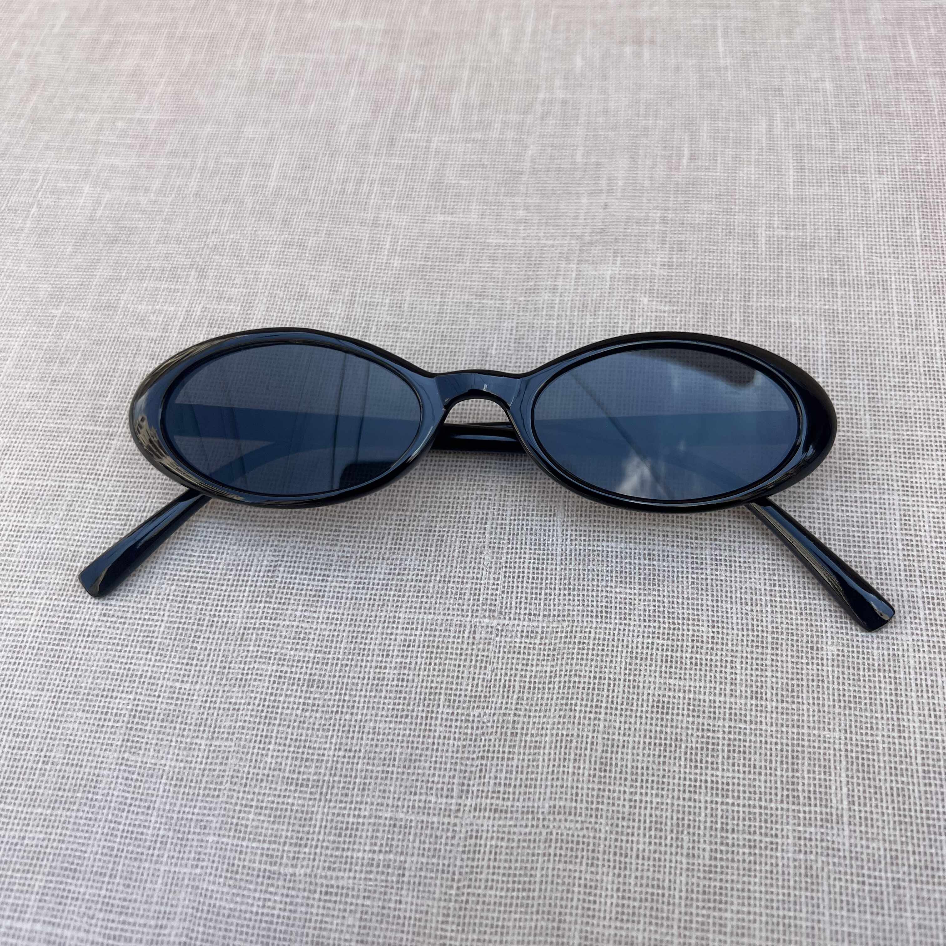 Black Oval Sunglasses