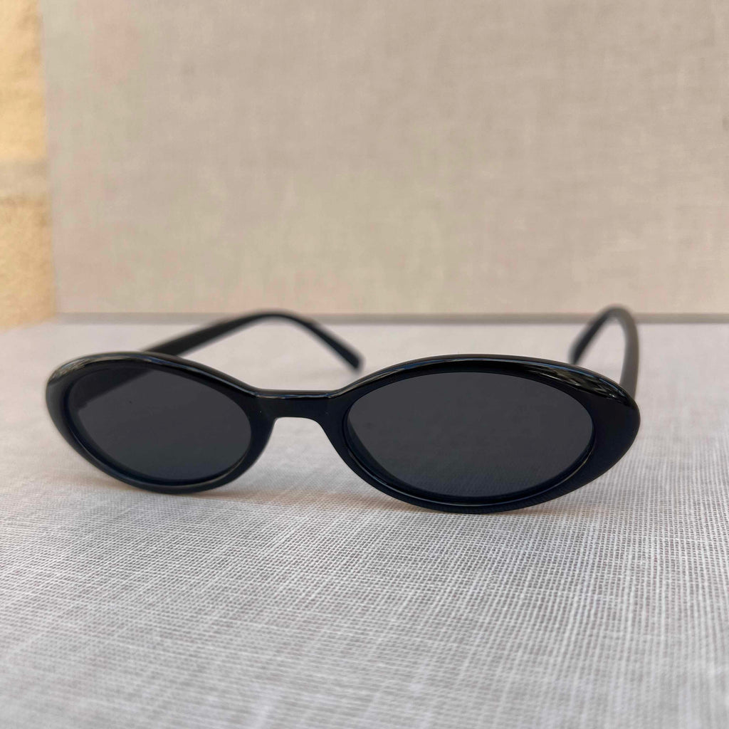 Black Oval Sunglasses