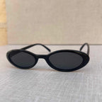 Black Oval Sunglasses