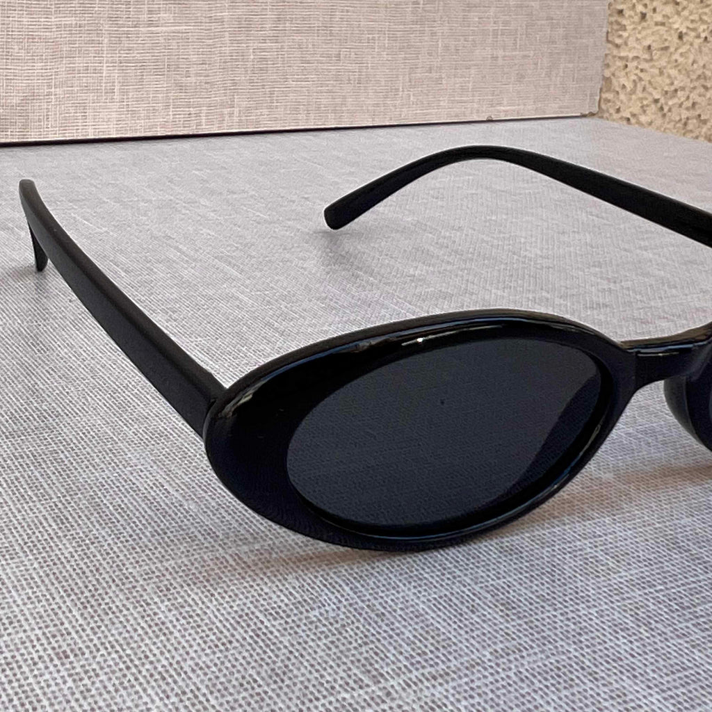 Black Oval Sunglasses