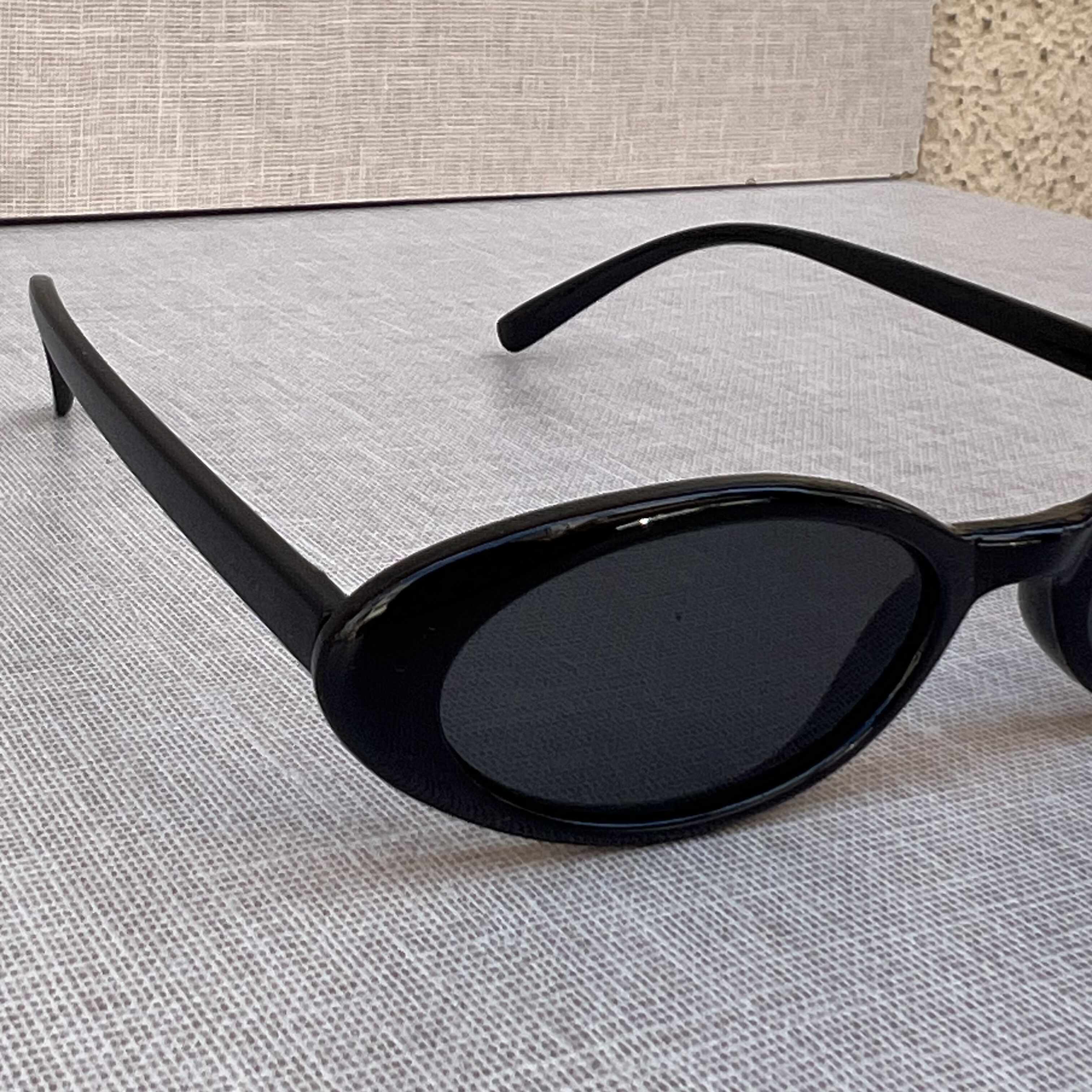 Black Oval Sunglasses