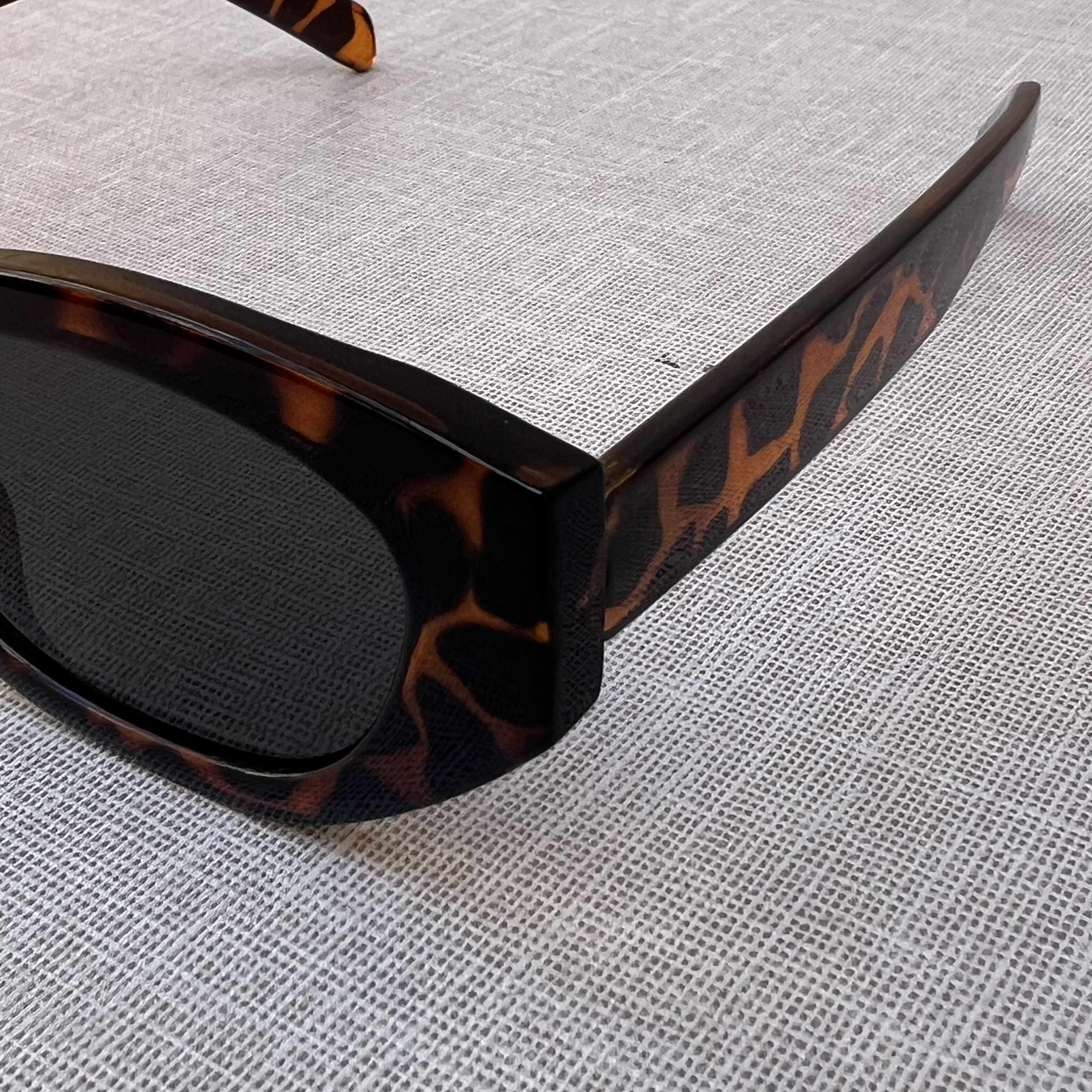 Tortoise Oval Cat Eye Sunglasses
