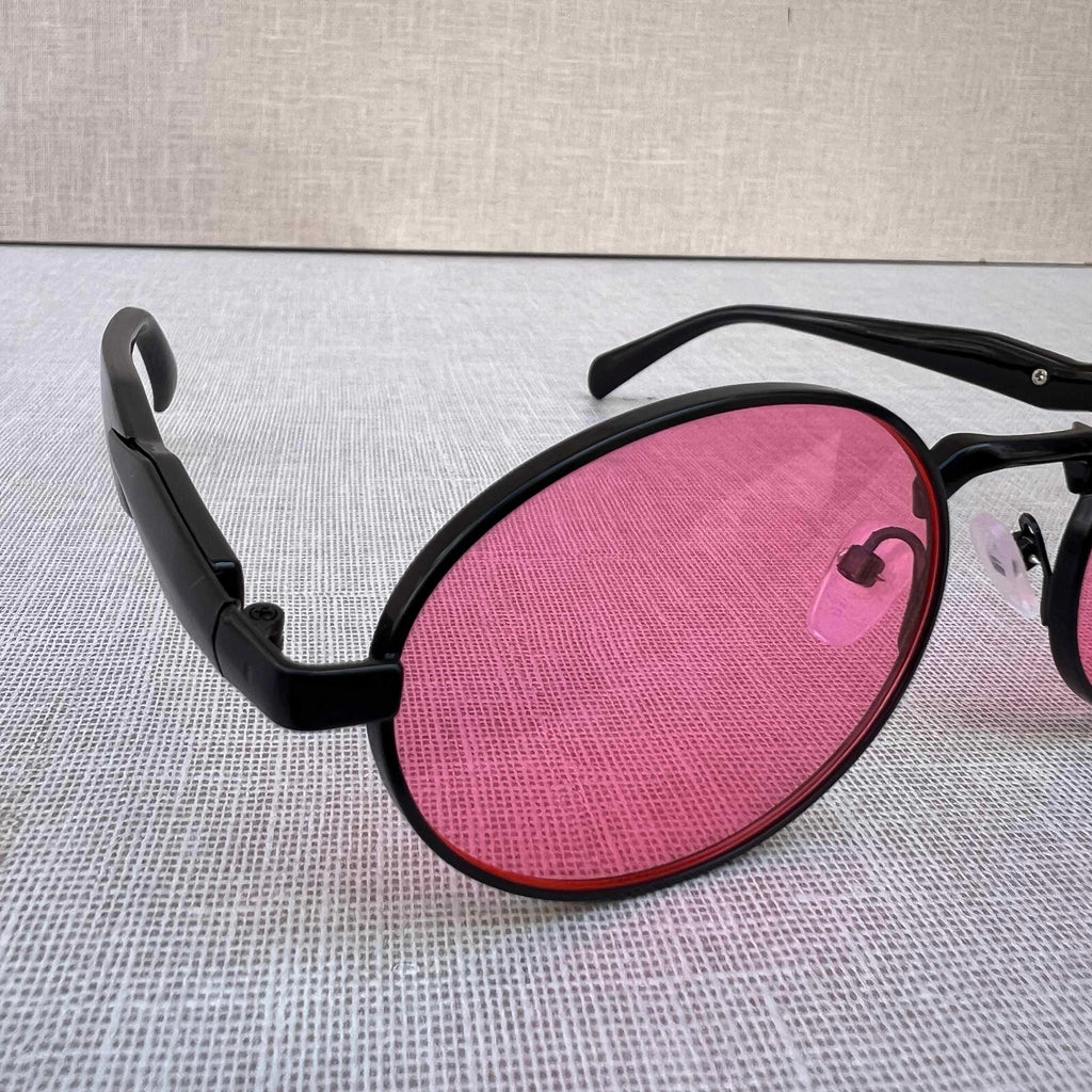Pink Tinted Round Sunglasses