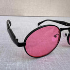 Pink Tinted Round Sunglasses