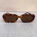 Thick Tortoiseshell Rectangle Sunglasses