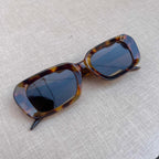 Thick Tortoiseshell Rectangle Sunglasses