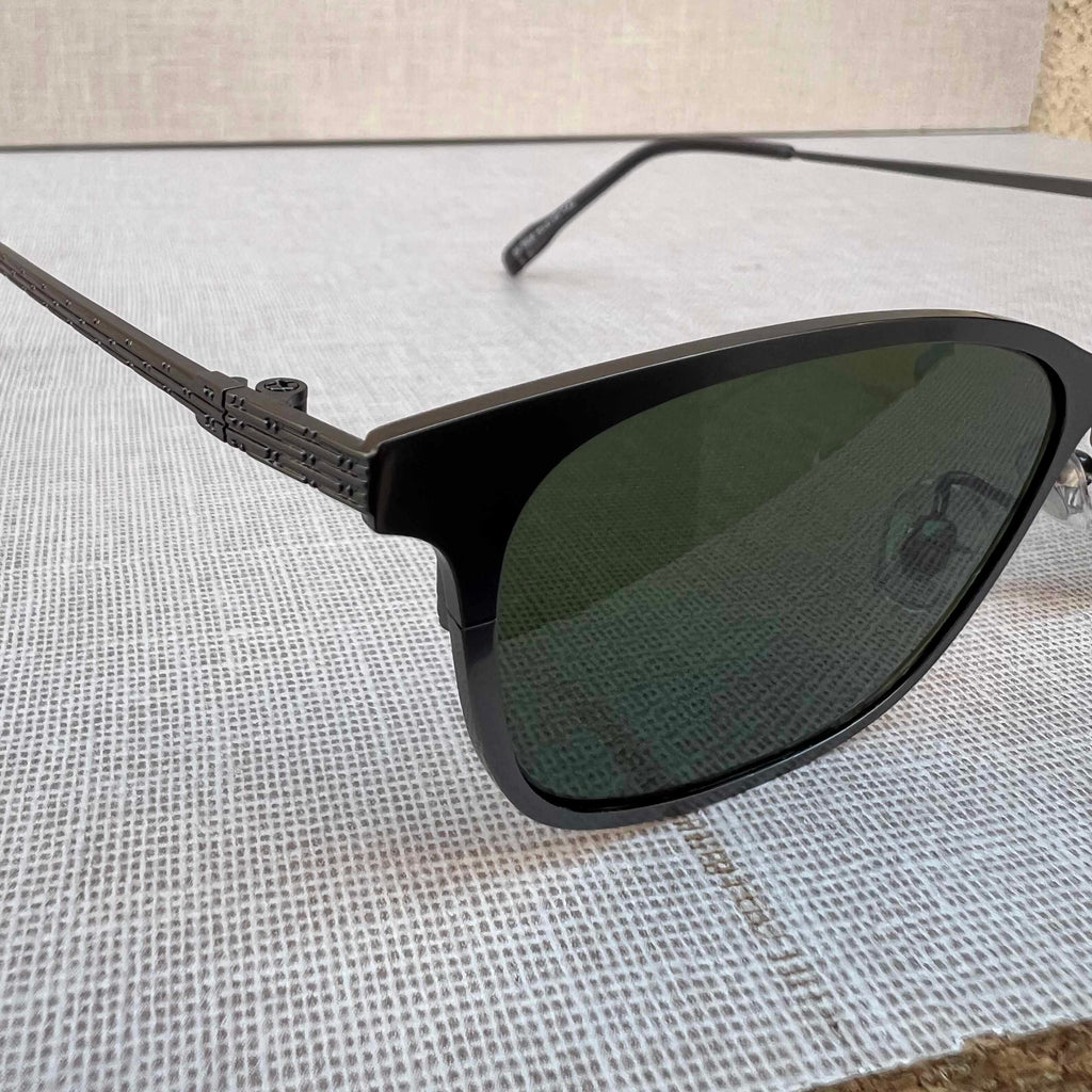 Metallic Dark Grey Sunglasses