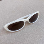 White Oval Sunglasses